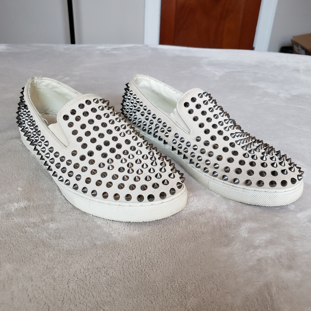 Aldo Spiked/Studded Slip On Shoes